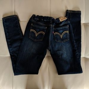 Girls Levi's Denim Jegging 12R adjustable waist